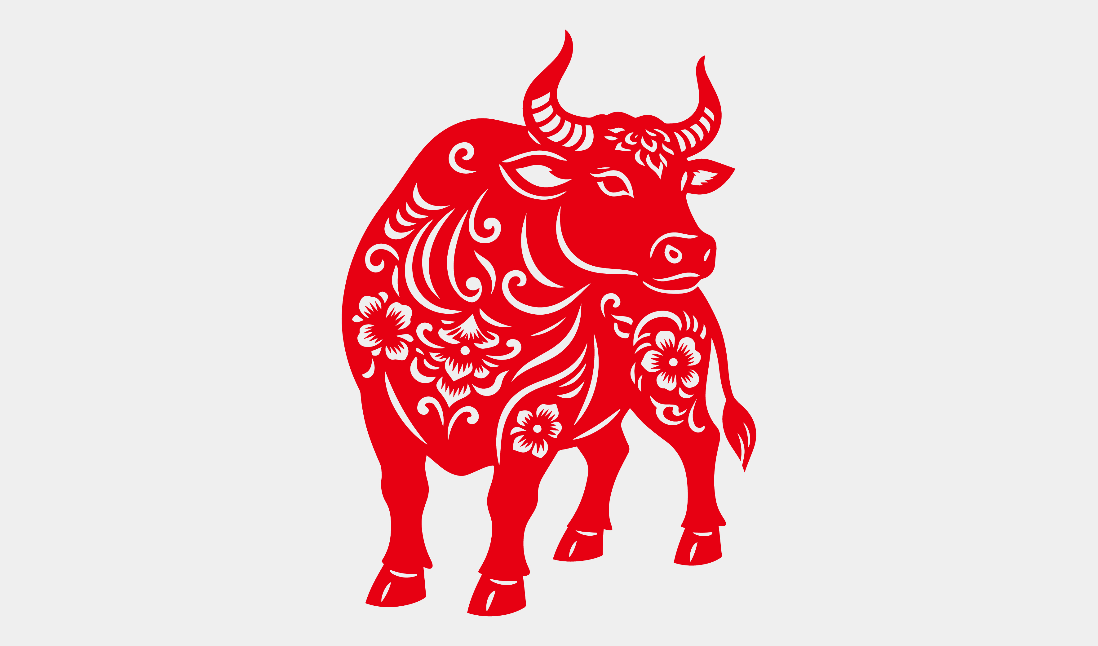 新年-生肖剪纸-牛